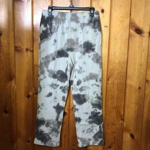 Pink Victoria’s Secret tie dye gray sweatpants boyfriend style pants size medium